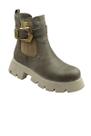 Bota Coturno Chic Line - Fossil Off White