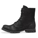 Bota Coturno Couro Salto Baixo DR12 Preta