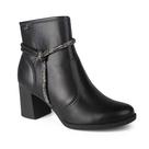 Bota Coturno Dakota Ankle Boot Salto Alto Grosso D2191 Preto