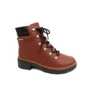 Bota Coturno Dakota De Couro Feminino G5922 Conhaque