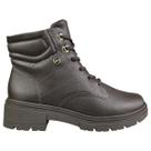 Bota Coturno Dakota Feminina Couro Legítimo Original Tratorado Conforto Cor:ChocolateTamanho:34