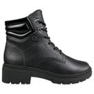 Bota Coturno Dakota Feminina Couro Legítimo Original Tratorado Conforto Cor:PretoTamanho:38