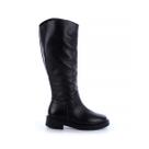 Bota Coturno de Couro Helo Cano Alto Preto