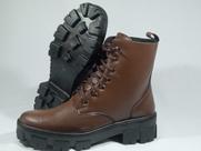 Bota Coturno Dona-Beja Coturno Arredondado De Cadarço e Ziper Lateral Super Confortável 1108 (64411)