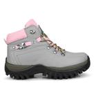 Bota Coturno Feminina Botinha Lona Para Trilha Caminhada rf 130