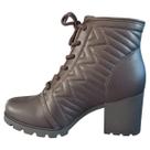 Bota Coturno Feminina Dakota Marron Macia Confortavel Linda