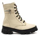 Bota Coturno Feminina Edy Shoes Com Ziper Lançamento.
