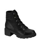 Bota Coturno Feminina Salto Bloco Tratorado Moleca 5338.107 - Preto - 34 Bota Coturno Feminina Salto Bloco Tratorado Moleca 5338.107 - Preto - 34