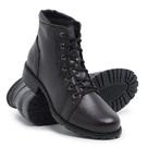 Bota Coturno feminina tornozelo salto baixo sintético moda clássico dia a dia frio conforto