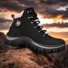 Bota Coturno Feminino Adventure Tratorado Detalhe Rosa 2026