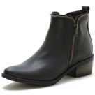 Bota Coturno Feminino Bico Fino Cano Curto Médio Macia Estilosa