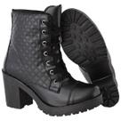 Bota Coturno Feminino Cano Baixo Com Matelasse Cr Shoes 1706