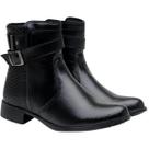 Bota Coturno Feminino Cano Curto Conforto Dona Beja 210 Preto N37