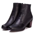 Bota Coturno Feminino Em Couro