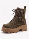 Bota coturno feminino exotica 5500 camurça