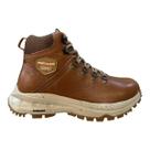 Bota Coturno Feminino Pegada Couro Ultraconforto Impermeável Antiderrapante 250403-06 Marrom