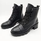 Bota coturno feminino trilha da lua 13039 couro