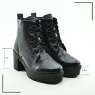 Bota Coturno FootFlex Salto Alto Cano Médio Confortável