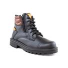 Bota Coturno Infantil Cano Médio Ajuste em Cadarço e Zíper
