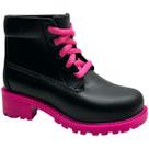 Bota Coturno Infantil Feminino Tratorada Silicone Charmosa