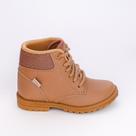 Bota Coturno Infantil Kidy Fashion com Cadarço e Brilho Bege