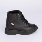 Bota Coturno Infantil Menina Kidy Fashion Baby Preto Delicada Anatômico Moderno Brilho