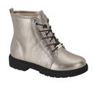 Bota Coturno Infantil Menina Molekinha Metal Malibu- Prata Velho Tamanho:30Cor:Prata