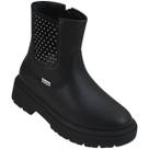 Bota Coturno Infantil Pampili Duda Preto Tratorado