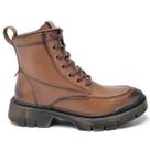 Bota Coturno Linha Lisboa Cano Médio Couro Látego