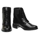 Bota Coturno Lisa M&D Store Bico Redondo Fecho em Cadarço
