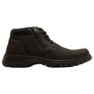 Bota Coturno Masculina Anatomic Gel Confortável Zíper Lateral Couro Super Macio Cadarços Casual