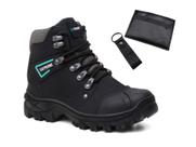 Bota Coturno Masculina Cano Médio com c.a 47751 + Porta Cartão