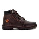 Bota Coturno Masculina Cano Médio Em Couro Preto Marrom Café