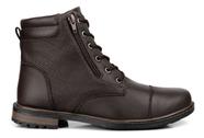 Bota Coturno Masculina Casual Com Zíper Lateral Moderno Bota Coturno Masculina Casual Com Zíper Lateral Moderno