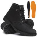 Bota Coturno Masculino Casual Conforto Cano Médio