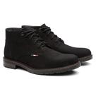 Bota Coturno Masculino Com Solado de Borracha Costurado Meio Cano - Vitiello