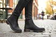 Bota Coturno Masculino em Sintético Estiloso com Zíper Calce Fácil Leve do 37 ao 44 Bota Coturno Masculino em Sintético Estiloso com Zíper Calce Fácil Leve do 37 ao 44