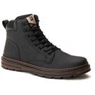 Bota Coturno Masculino Motoqueiro Trilhas Esportes Sola Borracha Macia Conforto Estilo e Qualidade - PRETO - 40