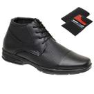 Bota Coturno Masculino Ortopédico Leve Macio Dia a Dia + Carteira Bota Coturno Masculino Ortopédico Leve Macio Dia a Dia + Carteira