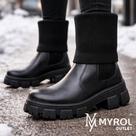 Bota Coturno Meia Cano Médio e Longo Preto Confortável