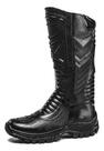 Bota Coturno Militar Cano Longo Couro Motociclista Bombeiro