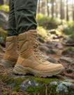 Bota Coturno Militar Exército Brasileiro Couro Selva Ziper