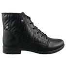 Bota Coturno Mississipi Feminina Salto Bloco Baixo Original Conforto Matelassê Cor:PretoTamanho:39