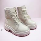 Bota coturno molekinha branco off