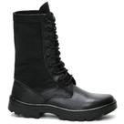 Bota coturno motociclista resistente preta cano médio couro Bota coturno motociclista resistente preta cano médio couro