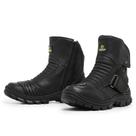 bota coturno para andar de moto em couro legitimo confortável