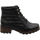 Bota Coturno Pegada Cano Baixo Acolchoada Feminina