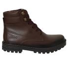 Bota Coturno Pegada Masculino Em Couro Original Casual Adventure Cano Médio Antiderrapante Tamanho:39Cor:Tabaco