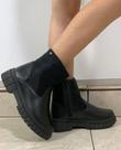 Bota Coturno Preto Infantil Feminino Couro Zíper WorldColors - World Colors Bota Coturno Preto Infantil Feminino Couro Zíper WorldColors - World Colors