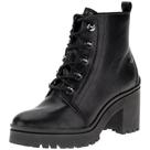 Bota Coturno Salto Grosso Baixo Feminino Ramarim 2350122 Preto 09197
